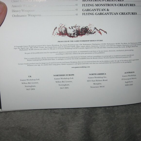 Warhammer Hardcover Book 40,000 40K The Rules 2409A7 - Picture 4 of 11